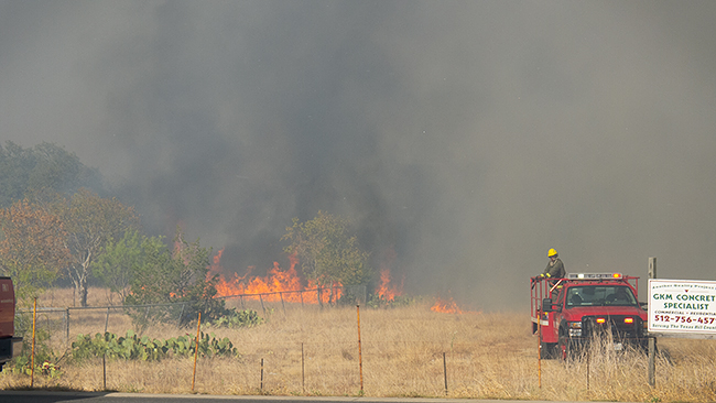 Wildfire Leander TX Sept 2011