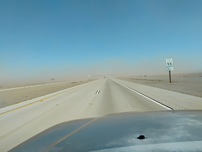 Desert sandstorm